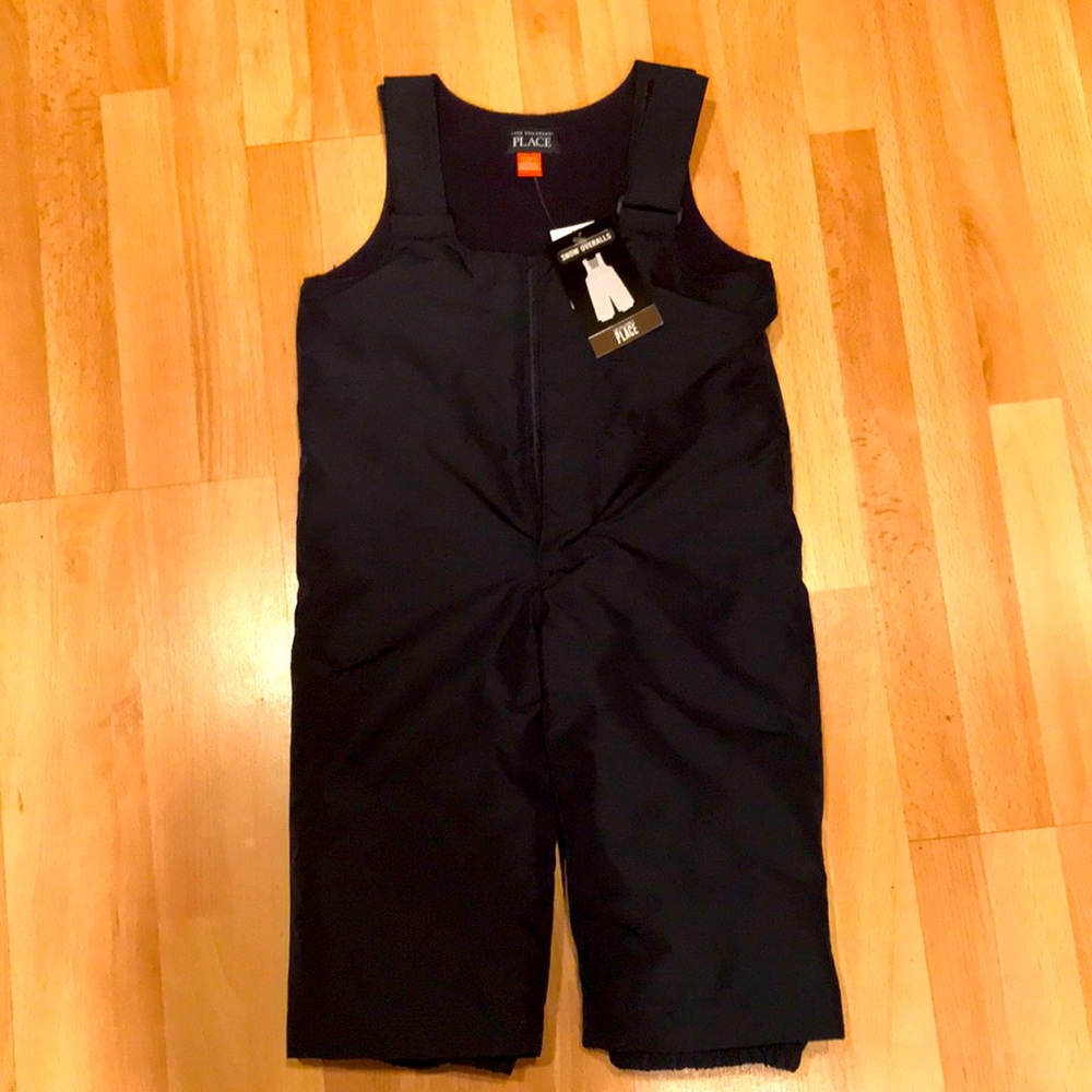 Navy blue toddler snow bib overalls 18-24m (NEW)
